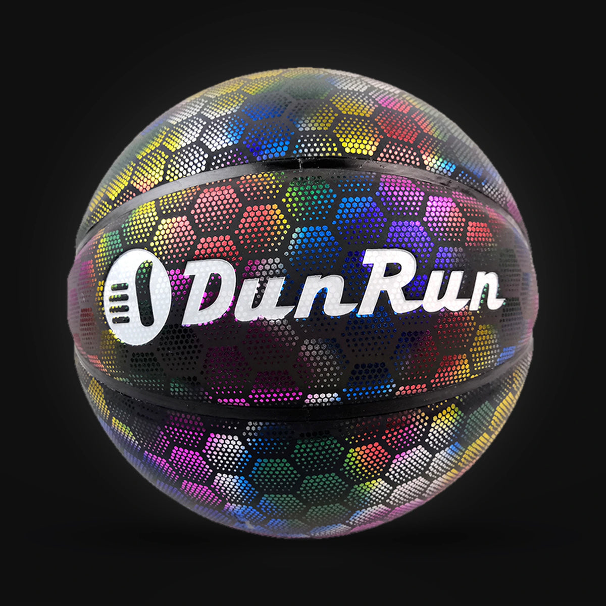 Magic Ball reflective rainbow basketball, size 7 – detail view