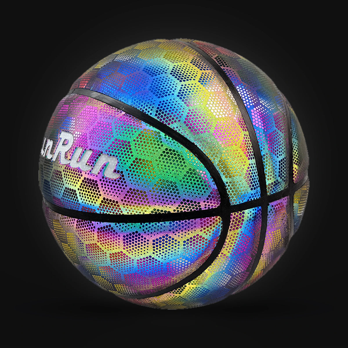 Magic Ball reflective rainbow basketball, size 7 – alternate view